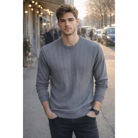 Светр чоловічий 25198 grey р.M-2XL "Moranny" недорого оптом від прямого постачальника