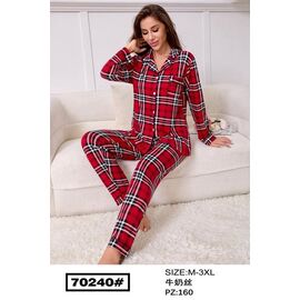 Піжама жіноча 70240 red р.M-3XL "Estima" недорого оптом від прямого постачальника