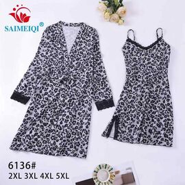 Комплект жіночий 6136 l.grey р.2XL-5XL "Estima" недорого оптом від прямого постачальника