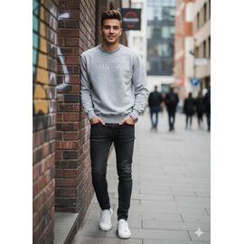 Светр чоловічий MR381 grey р.S-2XL "Moranny" недорого оптом від прямого постачальника