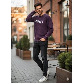 Светр чоловічий MR401 wine р.S-2XL "Moranny" недорого оптом від прямого постачальника