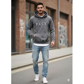 Худи чоловічий MR433 d.grey р.S-2XL "Moranny" недорого оптом від прямого постачальника