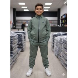 Костюм дитячий спортивний теплий на хлопчика MR440 green р.128-176 "Moranny" недорого оптом від прямого постачальника