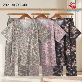 Піжама жіноча 29213 pink р.2XL-4XL "Estima" недорого оптом від прямого постачальника