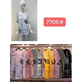 Фотография Футболка женская 7705 mix р.52-56 "Estima" недорого оптом от прямого поставщика