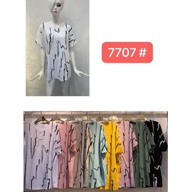 Фотография Футболка женская 7707 mix р.52-56 "Estima" недорого оптом от прямого поставщика