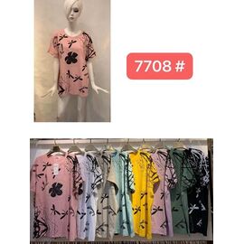 Фотография Футболка женская 7708 mix р.52-56 "Estima" недорого оптом от прямого поставщика