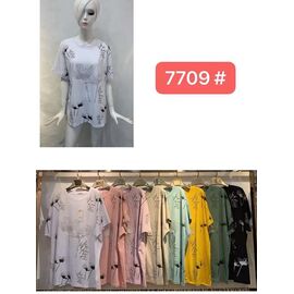 Фотография Футболка женская 7709 mix р.52-56 "Estima" недорого оптом от прямого поставщика