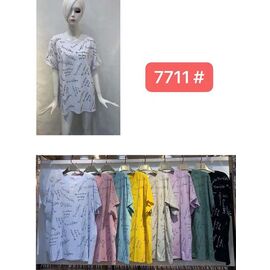 Фотография Футболка женская 7711 mix р.52-56 "Estima" недорого оптом от прямого поставщика