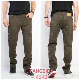 Джинси чоловічі 4343 brown р.32-38 "Fangsida" недорого оптом від прямого постачальника