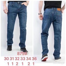 Джинси чоловічі 8759 blue р.30-36 "Fangsida" недорого оптом від прямого постачальника