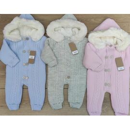 Фотография Комбинезон детский тёплый на девочку 882 pink р.0.6-1 "Emir kids" недорого оптом от прямого поставщика