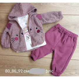 Фотография Костюм детский на девочку 932 wine р.80-92 "Emir kids" недорого оптом от прямого поставщика