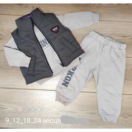 Фотография Костюм детский на девочку 934 grey р.0.9-2 "Emir kids" недорого оптом от прямого поставщика