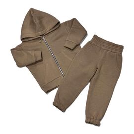 Фотография Костюм детский спортивный тёплый на девочку 167 brown р.98-116 "Safi" недорого оптом от прямого поставщика