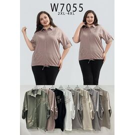 Сорочка жіноча W7055 mix р.52-54 "Estima" недорого оптом від прямого постачальника