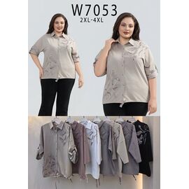 Сорочка жіноча W7053 mix р.52-54 "Estima" недорого оптом від прямого постачальника