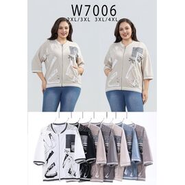 Кофта жіноча W7006 mix р.50-56 "Estima" недорого оптом від прямого постачальника