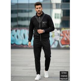 Костюм спортивний чоловічий 5744 black р.S-2XL "Moranny" недорого оптом від прямого постачальника