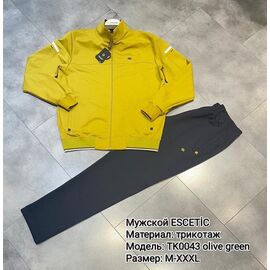 Фотография Костюм спортивный мужской TK0043 olive р.M-3XL "AZT" недорого оптом от прямого поставщика