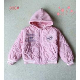 Фотография Куртка детская демисезонная на девочку 808 pink р.100-140 "Flong" недорого оптом от прямого поставщика