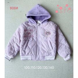 Фотография Куртка детская демисезонная на девочку 808 purple р.100-140 "Flong" недорого оптом от прямого поставщика