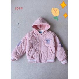 Фотография Куртка детская демисезонная на девочку 809 pink р.5-9 "Flong" недорого оптом от прямого поставщика