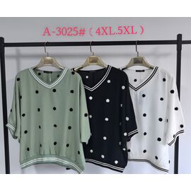 футболка жіноча 3025 mix р.4XL-5XL "Saint Wish" недорого оптом від прямого постачальника