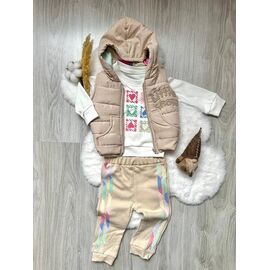 Фотография Костюм детский на девочку 1004 beige р.0.6-1.6 "Emir kids" недорого оптом от прямого поставщика