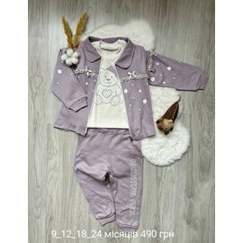 Фотография Костюм детский на девочку 984 lilac р.0.9-2 "Emir kids" недорого оптом от прямого поставщика