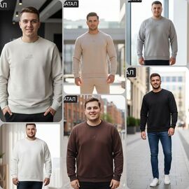 Светр чоловічий MR588 white р.2XL-6XL "Moranny" недорого оптом від прямого постачальника