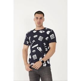 Футболка чоловіча F909 navy р.S-2XL "F.T.H" недорого оптом від прямого постачальника