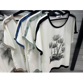 футболка жіноча 45 white-black р.one size "Aidin-шик шок" недорого оптом від прямого постачальника