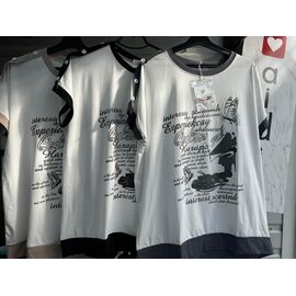 футболка жіноча 50 white-grey р.one size "Aidin-шик шок" недорого оптом від прямого постачальника