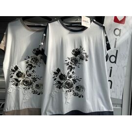 футболка жіноча 59 white-black р.one size "Aidin-шик шок" недорого оптом від прямого постачальника