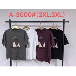 футболка жіноча A3000 mix р.2XL-3XL "Saint Wish" недорого оптом від прямого постачальника