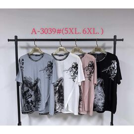 футболка жіноча A3039 mix р.5XL-6XL "Saint Wish" недорого оптом від прямого постачальника