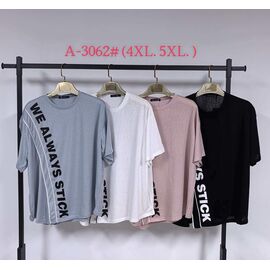 футболка жіноча A3062 mix р.4XL-5XL "Saint Wish" недорого оптом від прямого постачальника