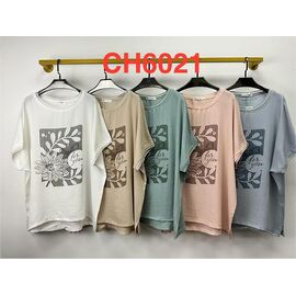 футболка жіноча CH6021 mix р.5XL-6XL "Saint Wish" недорого оптом від прямого постачальника