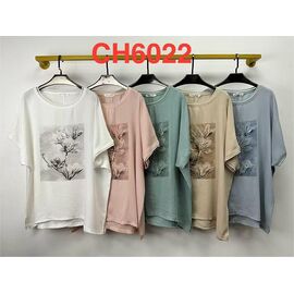 футболка жіноча CH6022 mix р.5XL-6XL "Saint Wish" недорого оптом від прямого постачальника