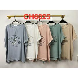 футболка жіноча CH6025 mix р.5XL-6XL "Saint Wish" недорого оптом від прямого постачальника