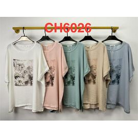 футболка жіноча CH6026 mix р.5XL-6XL "Saint Wish" недорого оптом від прямого постачальника