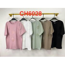 футболка жіноча CH6028 mix р.XL-2XL "Saint Wish" недорого оптом від прямого постачальника