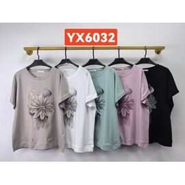 футболка жіноча YX6032 mix р.3XL-4XL "Saint Wish" недорого оптом від прямого постачальника