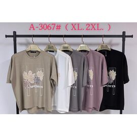 футболка жіноча A3067 mix р.XL-2XL "Saint Wish" недорого оптом від прямого постачальника