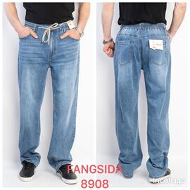 Джинси чоловічі 8908 l.blue р.34-38 "Fangsida" недорого оптом від прямого постачальника