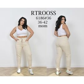 Джинси жіночі 6186 beige р.36-42 "Fangsida" недорого оптом від прямого постачальника