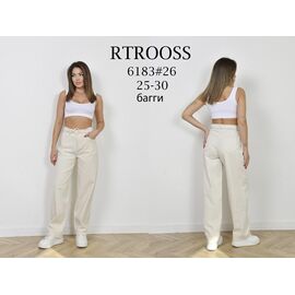 Джинси жіночі 6183 beige р.25-30 "Fangsida" недорого оптом від прямого постачальника