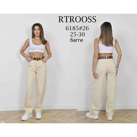 Джинси жіночі 6185 beige р.25-30 "Fangsida" недорого оптом від прямого постачальника