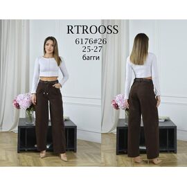 Джинси жіночі 6176 brown р.25-27 "Fangsida" недорого оптом від прямого постачальника